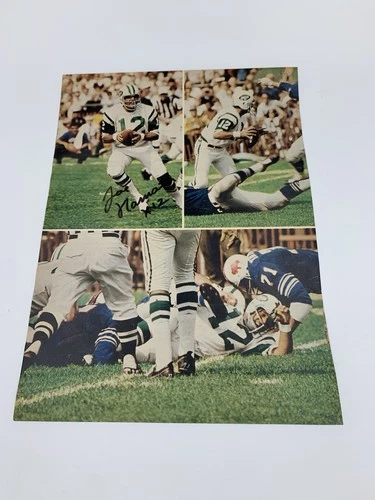Joe Namath Signed Autographed 8x11 Magazine Page Photo 1969 SB Champ NY JETS
