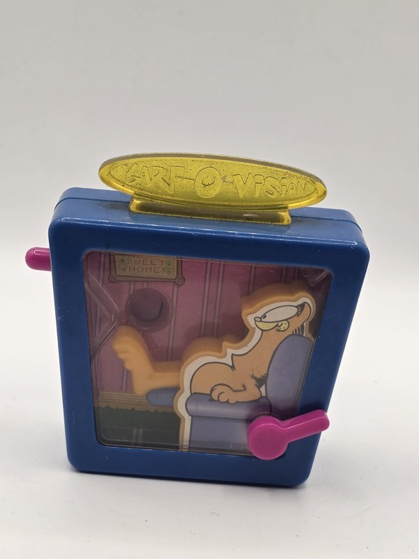 Vintage Garf-O-Vision Kick The Ball In Mouth Garfield Wendy’s Promotional Toy 3"
