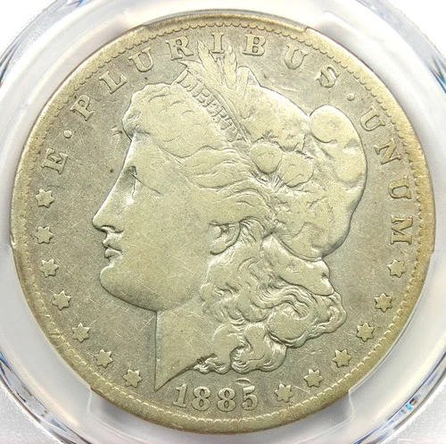 1885-CC Morgan Silver Dollar $1 Carson City Coin - Certified PCGS VG Detail