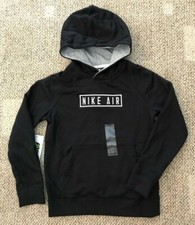Nike Air Pullover Hoodie Sweatshirt Black BV3595-010 Boys Youth Size M Medium