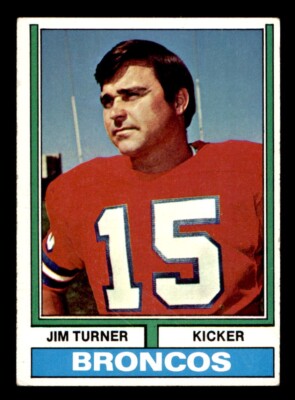 1974 Topps Football #406 Jim Turner EX *d2