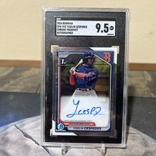 2024 Bowman Chrome 1st Baseball Yoelin Cespedes Rookie Auto #CPA-YCE SGC 9.5