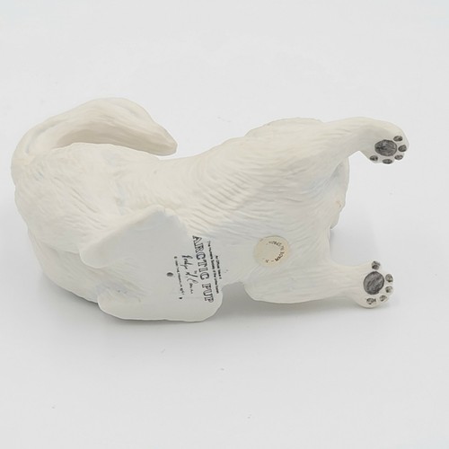 Franklin Mint Snow Pup & Arctic Pup Set Of 2 Roslyn S Carren 1987 Humane Society - Picture 5 of 12