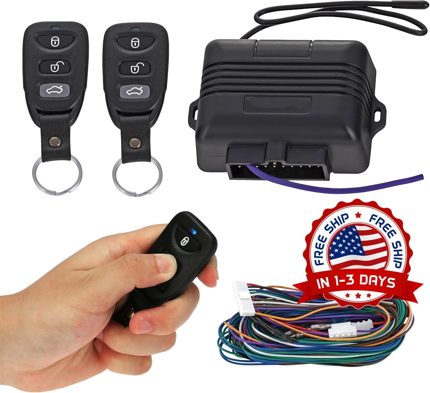 Keyless Entry System with Central Locking for Cars