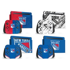 OFFICIAL NHL NEW YORK RANGERS VINYL SKIN DECAL FOR NINTENDO SWITCH BUNDLE