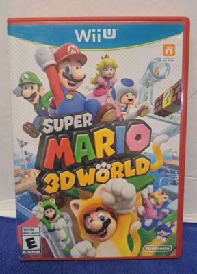 Super Mario 3D World (Wii U, 2014) Tested Working Clean Disc, Manual, Case CIB