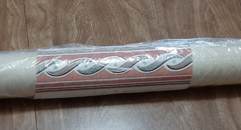 5 rollos de recortes decorativos de borde de papel tapiz parcial de los años 194-50 Ea Foto 3 de 4