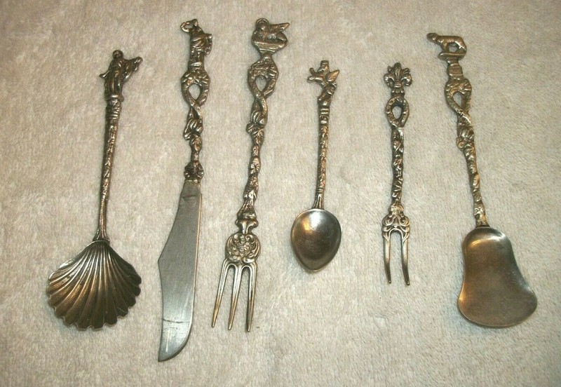 Vintage Ornate Silverware - Six Pieces