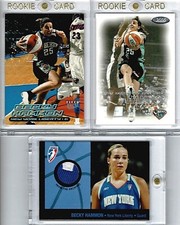 BECKY HAMMON 2000 Fleer Ultra/Dominion RC + RH 2005 Jersey-Patch🏀3-Card Lot⭐