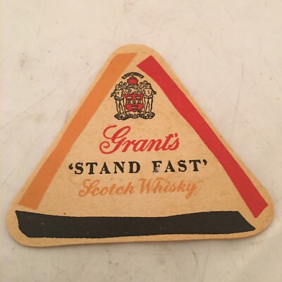 Vintage Grant s Stand Fast Scotch Whisky Coaster A1A