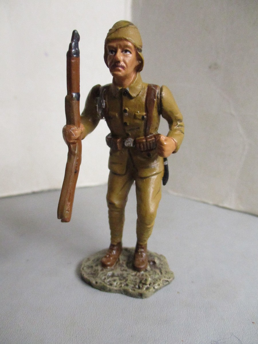 FIGURINE PLOMB 54 mm sarrasin croisade peinture a l huile EUR 119,00