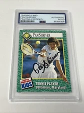 PAM SHRIVER ROOKIE AUTO RARE SIGNED SI For Kids Grand Slam PSA DNA