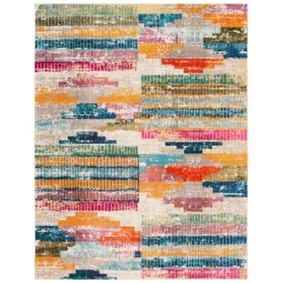 SAFAVIEH Madison Collection MAD417C Ivory / Multi Rug