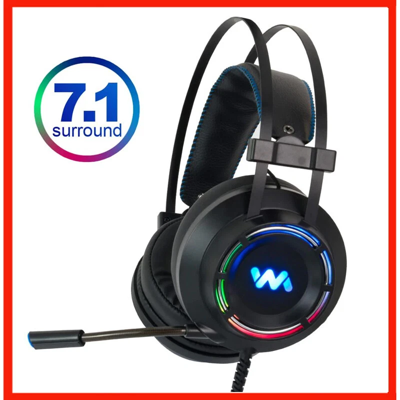 7.1 Gaming auriculares con micr fono casco bocinas para Xbox One