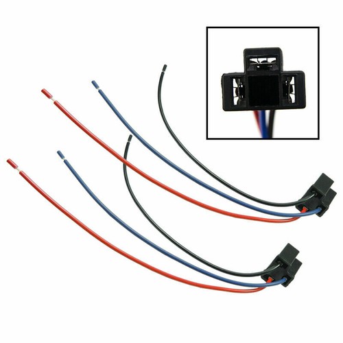 2Pcs H4 Wiring Harness Plug - Ceramic Female Socket, 9003 Connector For LED Headlight & Fog Light Upgrades