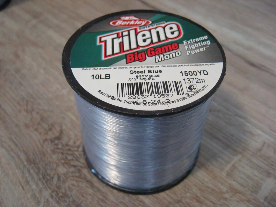 Berkley Trilene Big Game linha de pesca mono 10 lb 1500 jardas aço cor azul - Imagem 4 de 4