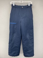 Swiss Tech Boys Youth Snow Pants Blue Large L 10-12 Winter Ski Adjustable