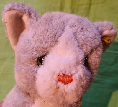 Steiff Katze- Mit Knopf Fahne - ca. 25 cm