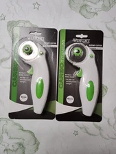 2 Pk Westcott Rotary Cutter,45Mm,carbo Titanium, For Craft,White/Green, 2 Count 