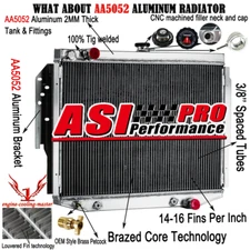 4 Row Radiator Fit Chrysler Cordoba Dodge Aspen Plymouth Volare 5.9L 1976-1989