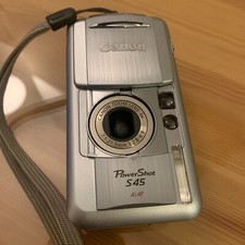 Canon Powershot S45 Digital Camera For PARTS or REPAIR Dont know if works.