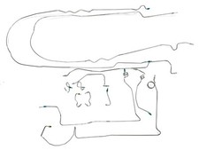 Prebent Stainless Steel Brake Line Kit 1989-1995 Toyota Truck Standard Cab 2wd