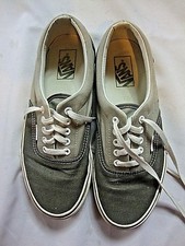 Vans Unisex Walking Shoes Gray Beige USA Size Mens 8.5 Womens 10 Low Top