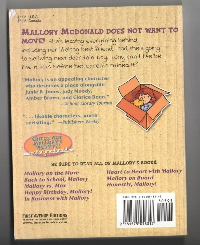 Mallory on the Move - Laurie Friedman Paperback 2005 | eBay