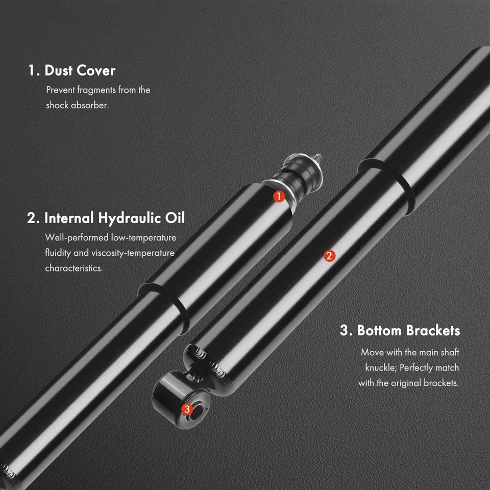2x Front Left & Right Side Shock Absorber for Acura SLX Isuzu Trooper VehiCROSS - Image 3 of 4