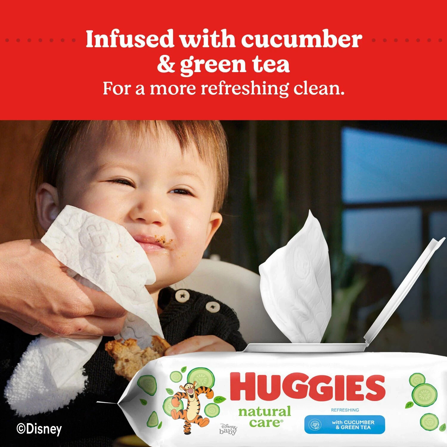 Huggies Natural Care, Refreshing Clean Baby Wipes, 17 Packs (1088 ct.)