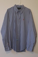 Ralph Lauren Men's Long Sleeve Polo Dress Shirt 100 Cotton Classic Fit Size XL
