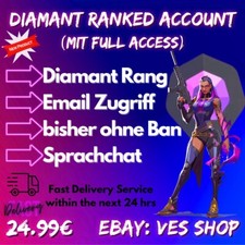 Valorant Diamond Account voller Zugriff auf Email Adresse