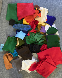 Felt Material 4.5 lbs Lots of Red Green Multi Colors Great for Holiday Crafting