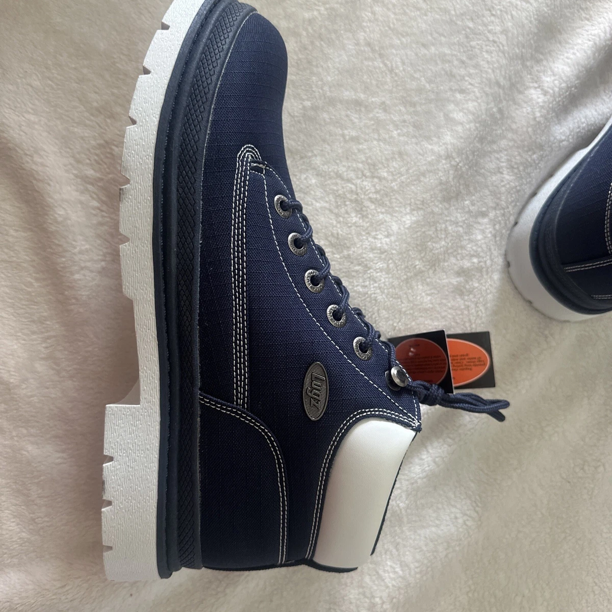Lugz Empire Hi Blue Denim Textile Boots Mens Size 13 MDR6CHC-4625 New Men main image 4