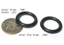 1pr 1960s TRADESHIP Japan 1/24 1/32 Slot Car RUBBER O-RING FRONT TIRES 423 NOS