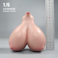1/6 Female Suntan Super Huge Breast Kits Cover Model Fit 12''PH TBL Figure Body