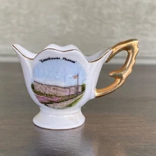 Vintage President Dwight Eisenhower Museum Souvenir Mini Mug Abilene Kansas