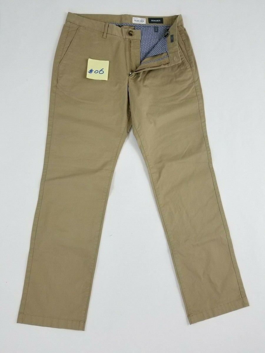 Bonobos Men's Straight Fit / Slim Fit Chinos Pants Size 34