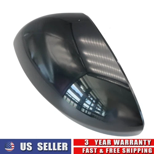 Black Left Side Exterior Rearview Door Mirror Cover Fits Nissan Altima 2019-2024
