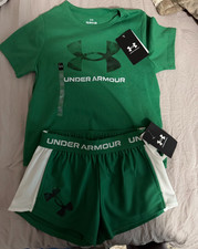 Under Armour Girls Size Small Shorts T-Shirt Brand NWT