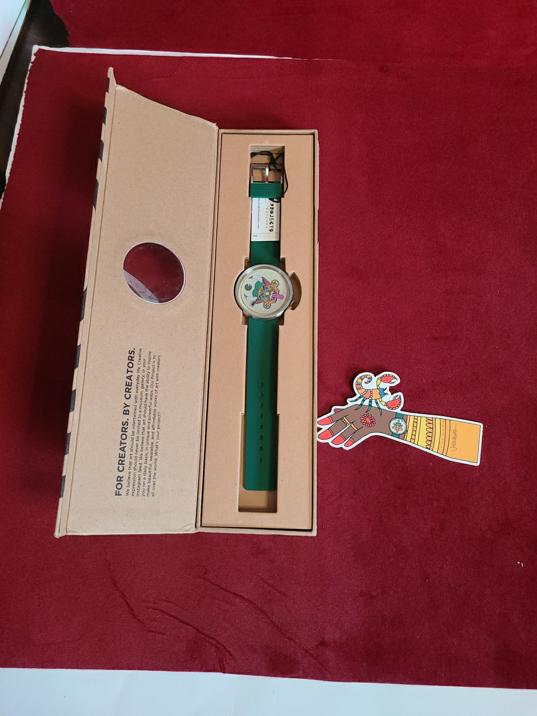 Projects Watches "Nazar Battu" 40mm Silicone Band Watch PJT-7570