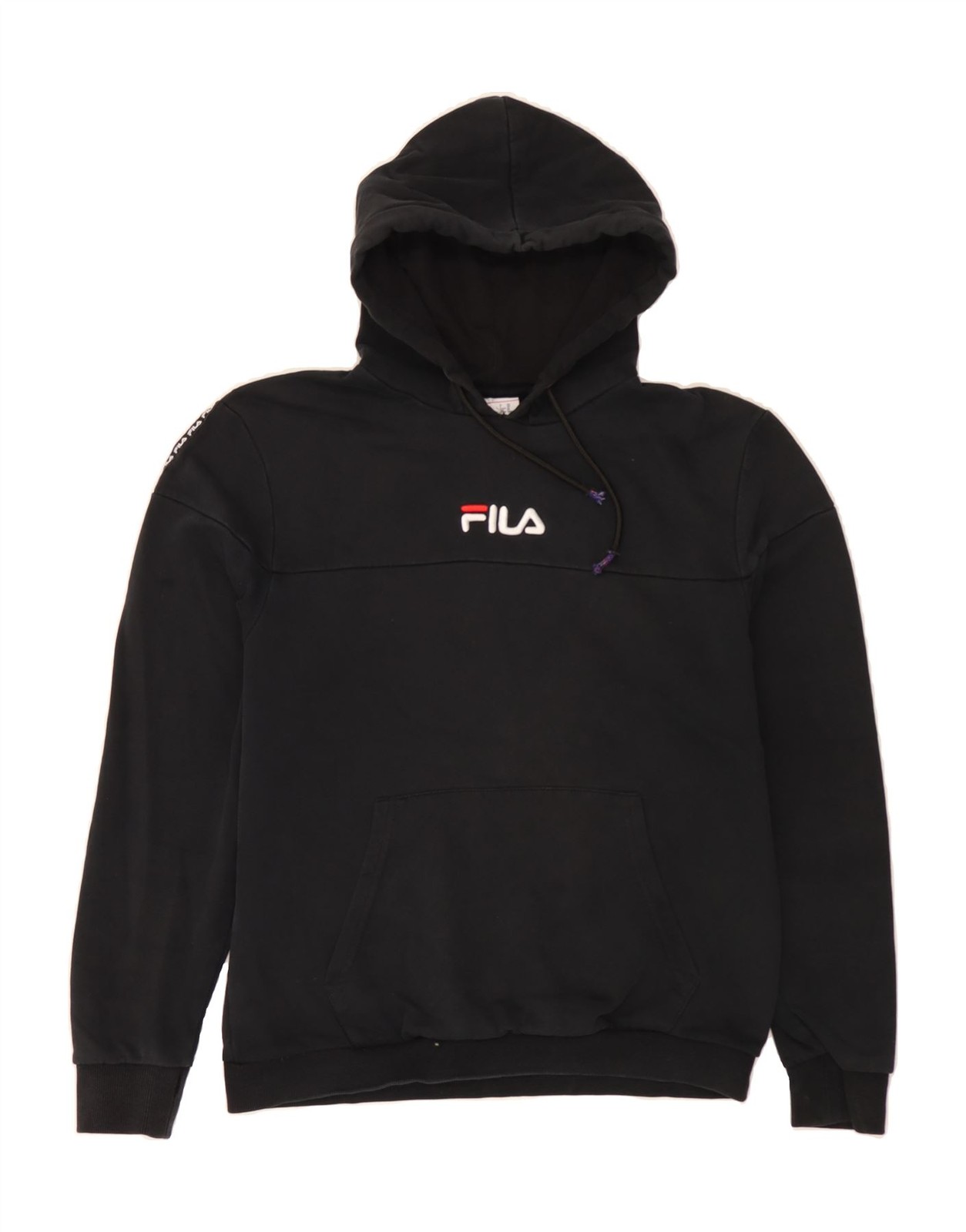 FILA Maglione Uomo Grafico con Cappuccio Medium Nero Cotone CC02