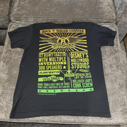 Disney Aerosmith Rock N Roller Coaster Men’s T-shirt, Size Large - Picture 2 of 4