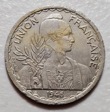 French Indochina 1 Piastre 1946 Security Edge (1)