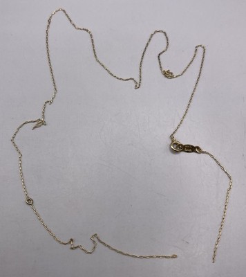 B.A.B. Massive 14k Gelbgold Damen Lady s Halskette Kette defekt !!️ 0,7gr