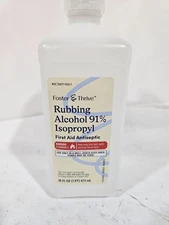 9pk Rubbing Alcohol 91% Isopropyl First Aid Antiseptic Foster & Thrive 16 oz