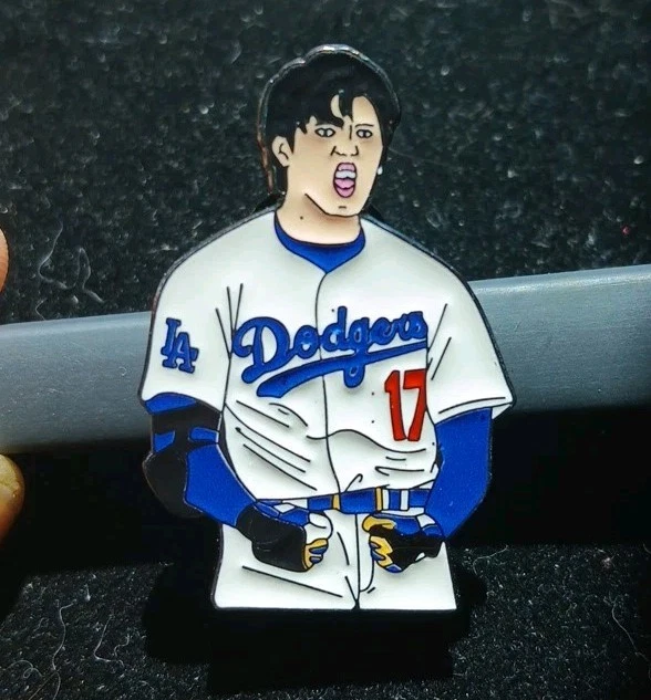 Shohei Ohtani LOS ANGELES DODGERS MLB Custom ENAMEL PIN L.A. Baseball #17 HR - Image 2 of 4