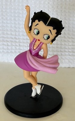 Betty Boop Hachette Danse Ice Dancer Figure Skater Pink Dress Figurine 5  READ