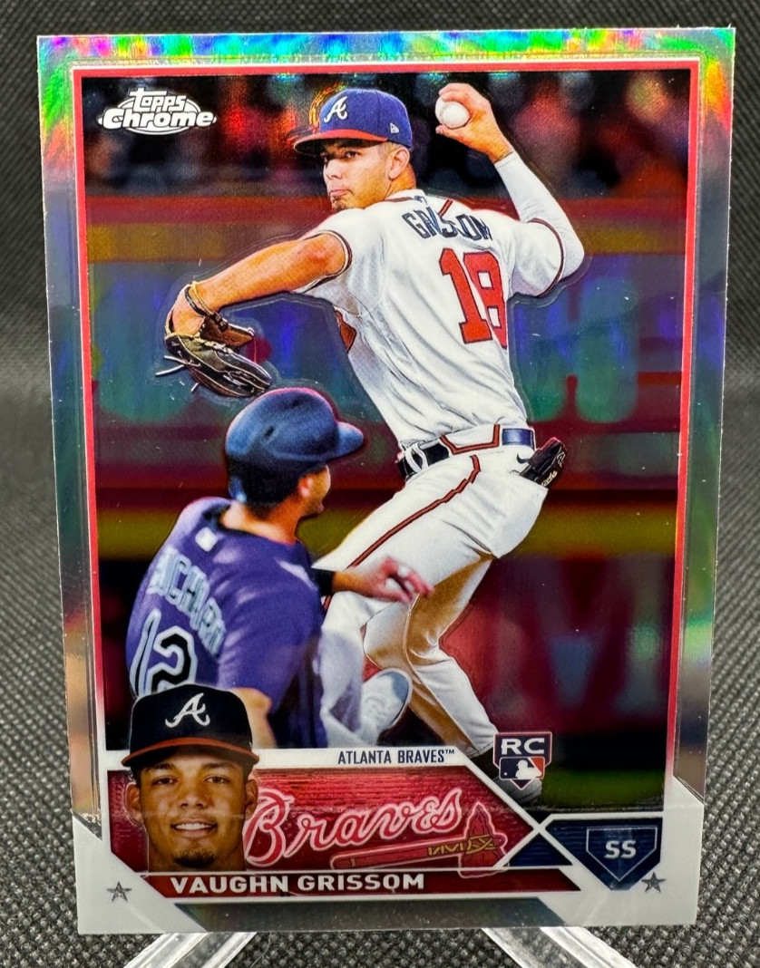 🔥2023 Topps Chrome REFRACTOR Vaughn Grissom RC ROOKIE CARD #48 ANGELS!