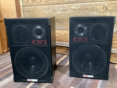 Rare Aiwa SX-12 3-way Bookshelf Speaker System Mirrored Pair 100W